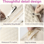 Premium Travel Jewelry Organizer Bag for Women | Foldable Portable Jewelry Storage Case | Anti-Tangle Chain & Earring Holder (Color➟Pink)