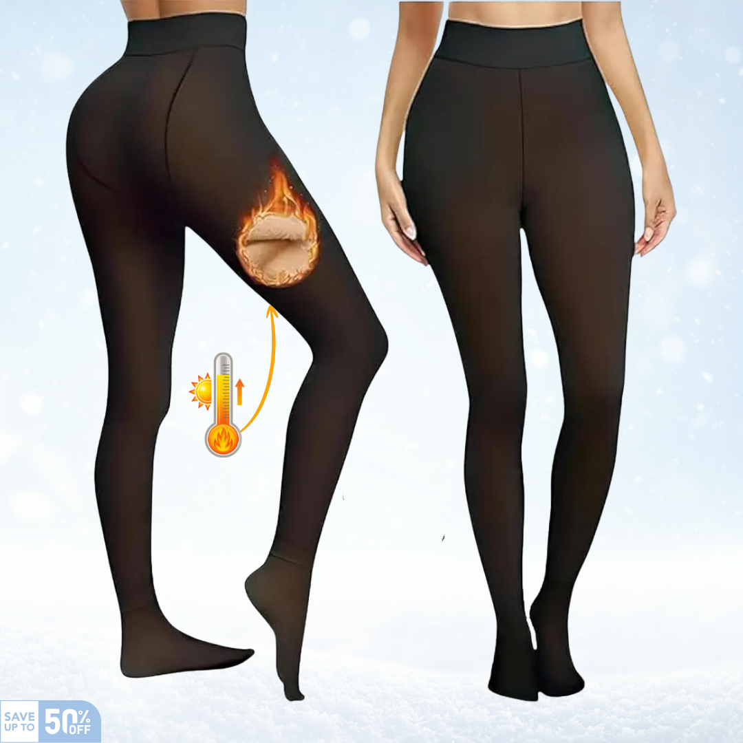 Premium Dual-Tone Fleece Warm Leggings | Ultra-Soft | High-Stretch | Winter Special ❄️